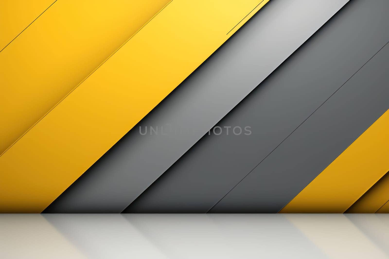 Business slide background gray and yellow. Generative AI.