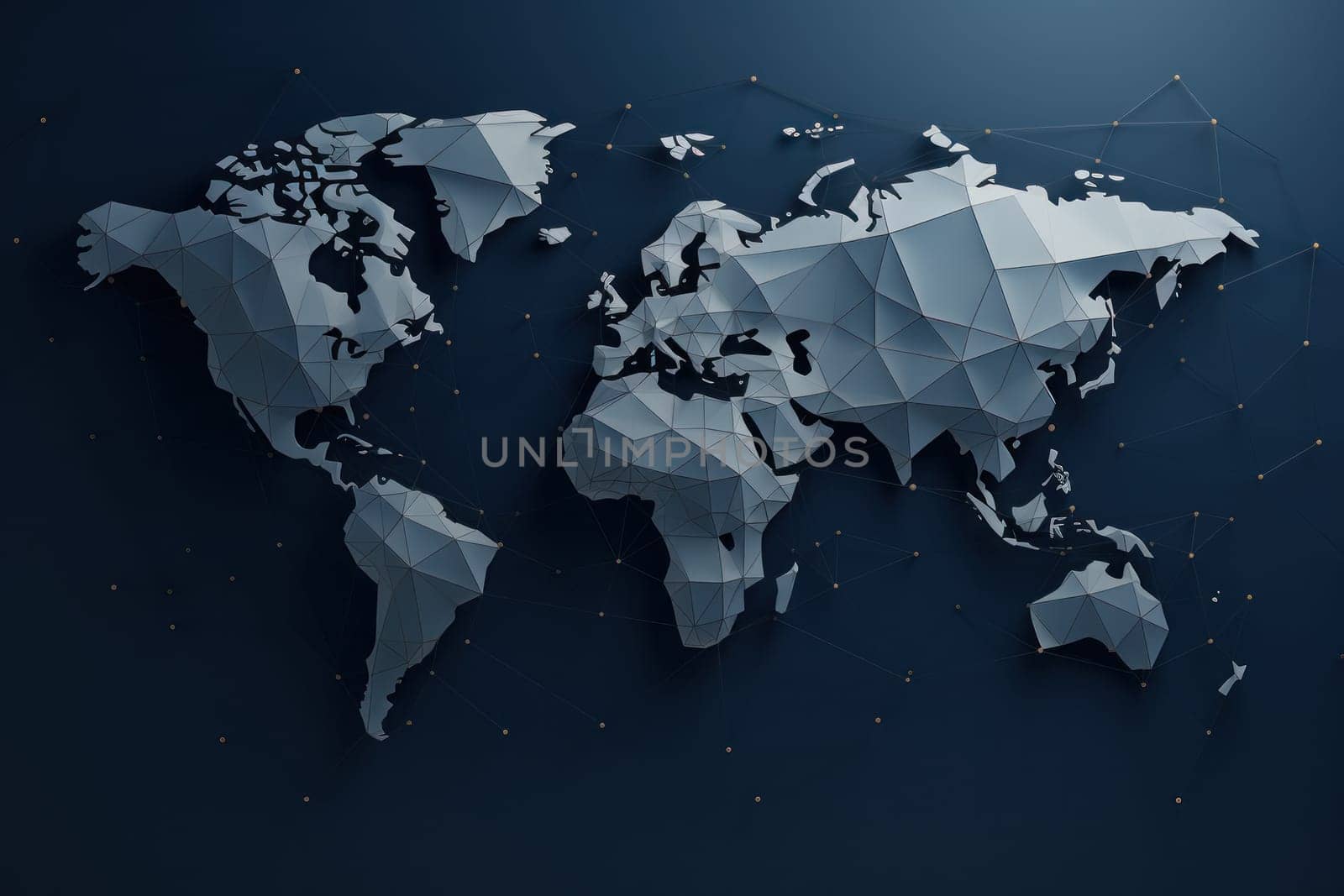 World map design high resolution,empty background. Generative AI.