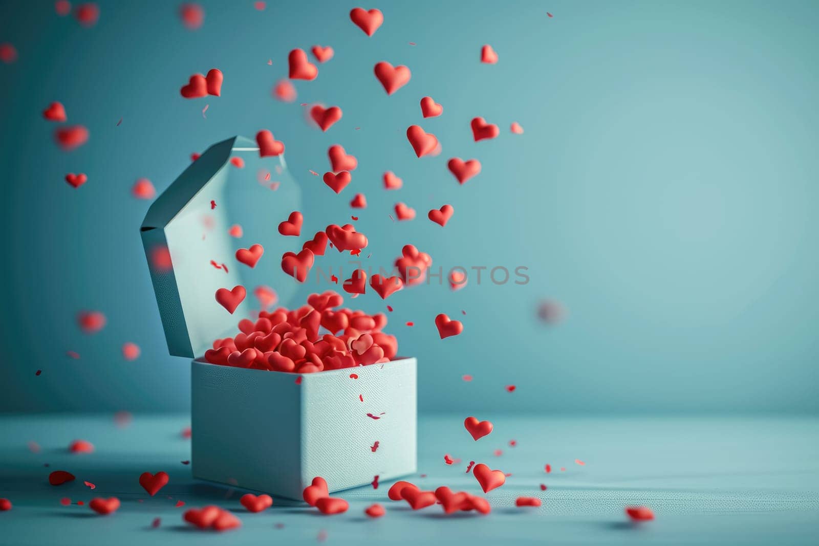 a gift box of romantic love on the valentines day pragma