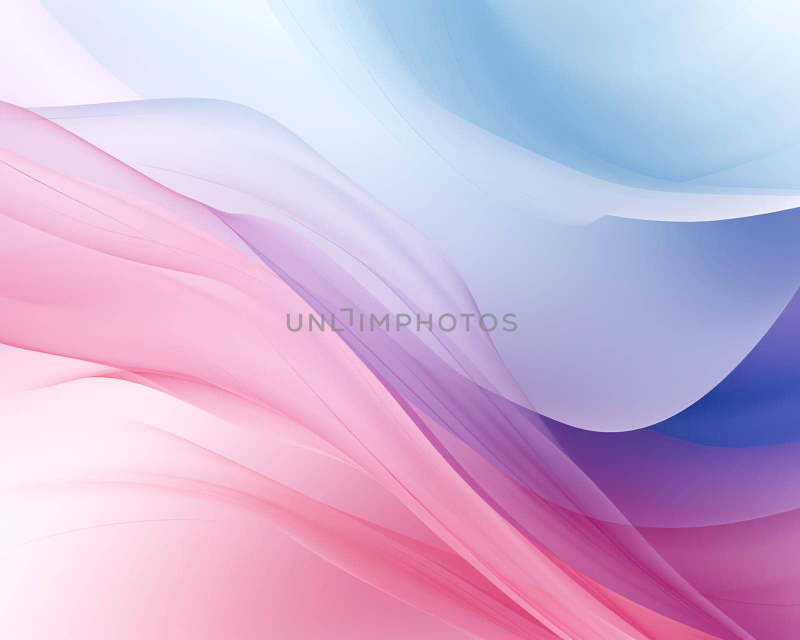 Abstract Wave: A Modern Curve in Pink - Illustration Art on Futuristic Light Background by Vichizh