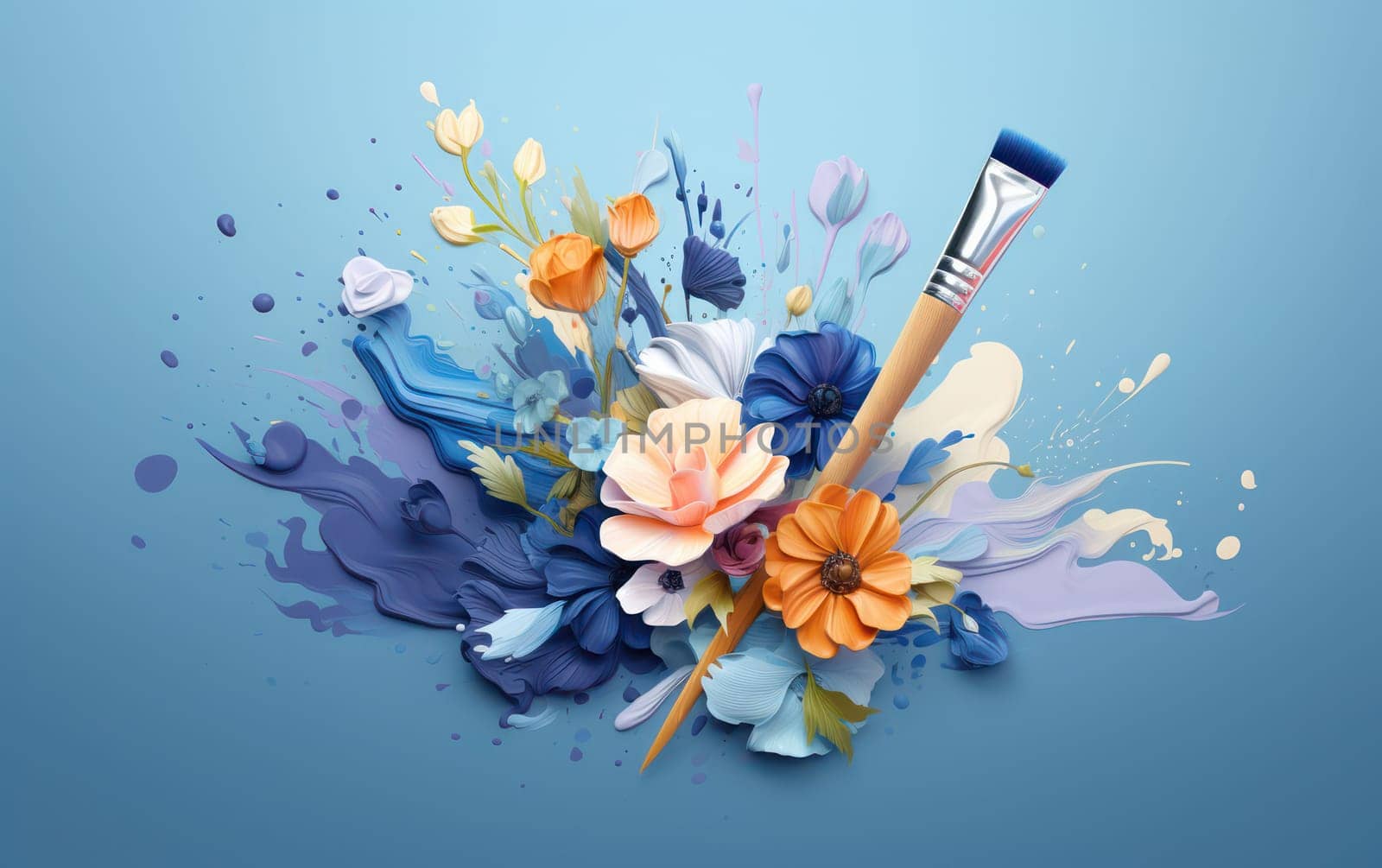Colorful Brush Strokes on Paper: A Vibrant Artistic Creation for Makeup Enthusiasts by Vichizh