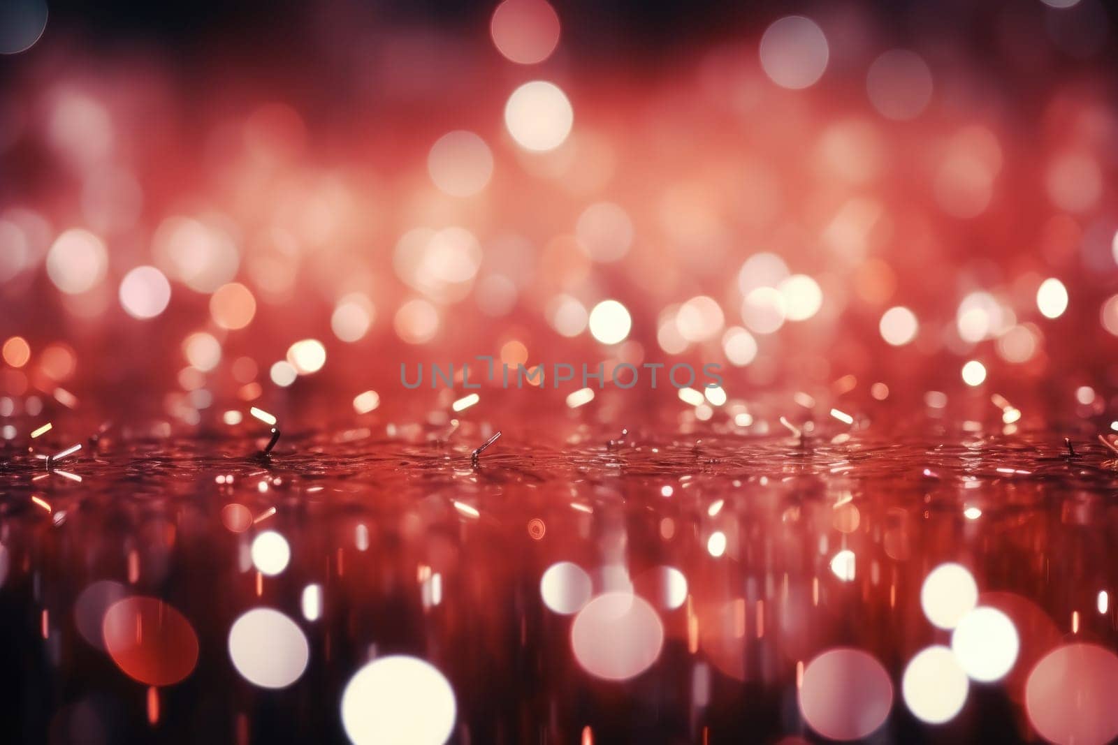 Saint valentine day greeting card bokeh blur background. Generative AI by golfmerrymaker