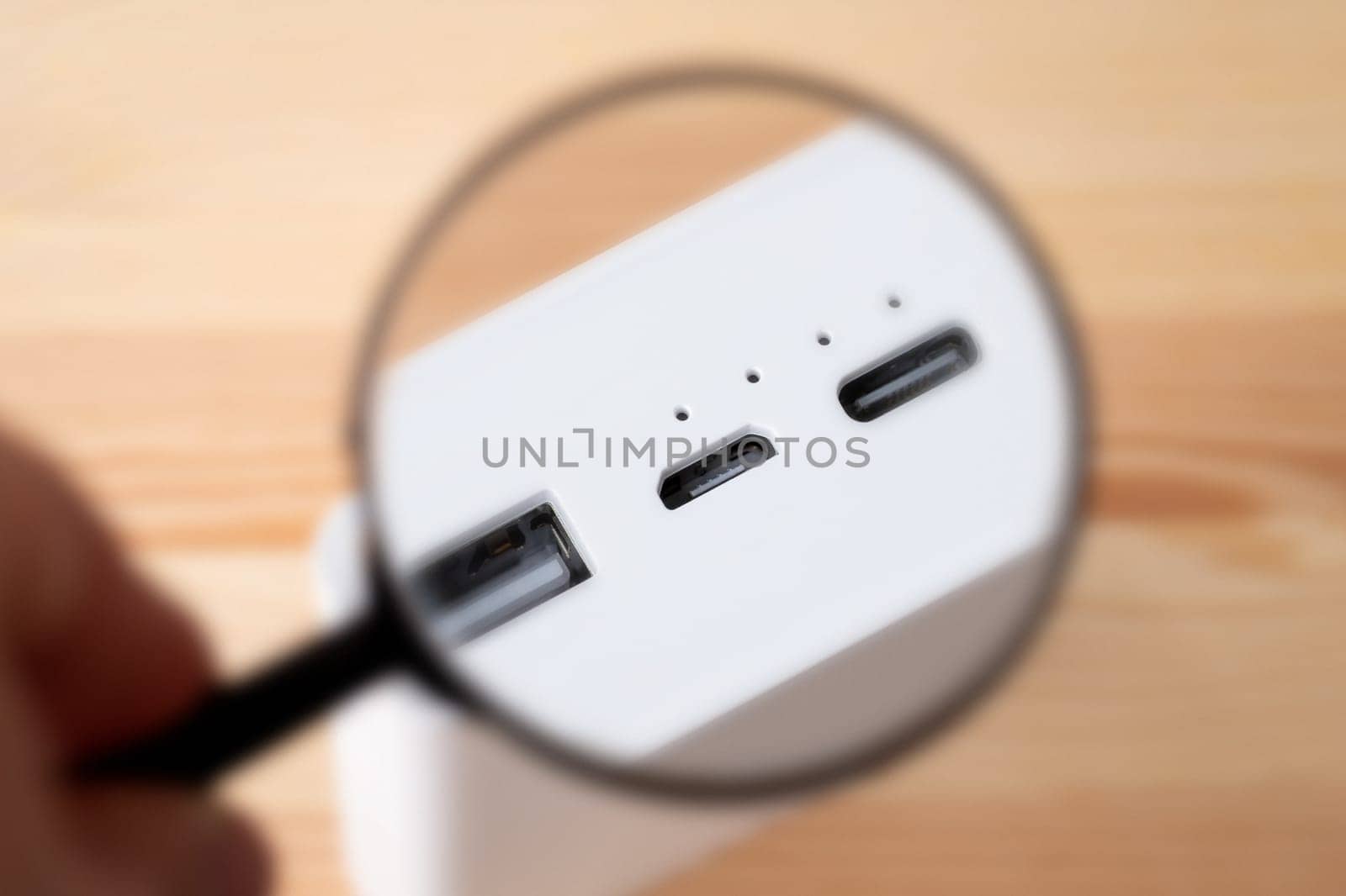 Using micro usb port for charging gadgets concept