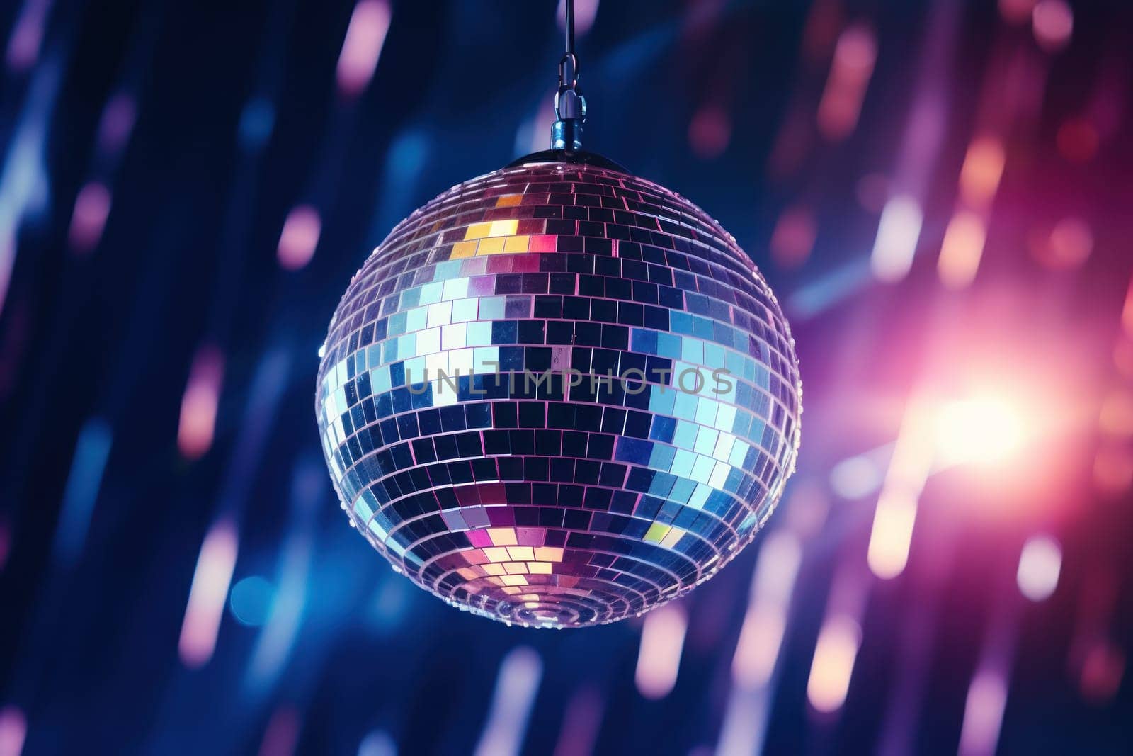 Beautiful disco ball dynamic stunning lighting. Generative AI by golfmerrymaker