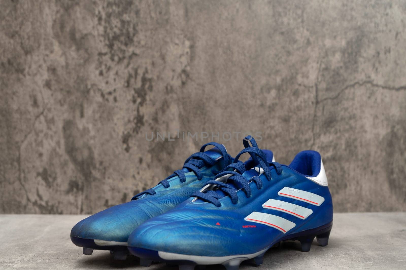 Burriana, Spain 12-30-2023: ADIDAS COPA PURE 2.2 FG BOOTS. These adidas football boots feature soft leather for a soft first touch