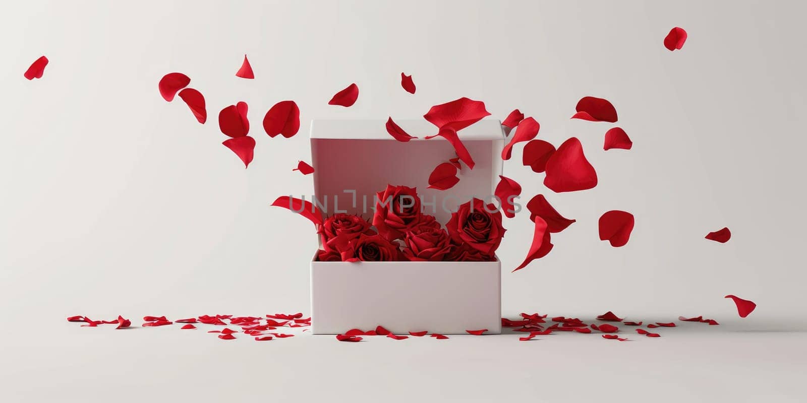 a gift box of romantic love on valentines day pragma by biancoblue