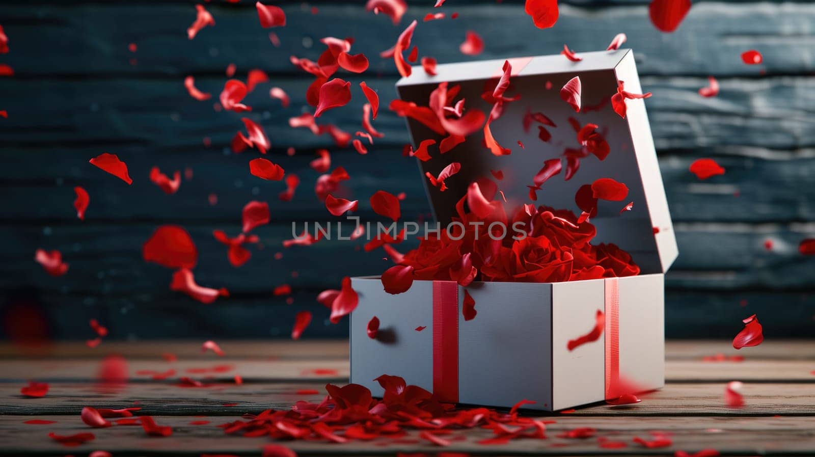 a gift box of romantic love on the valentines day pragma