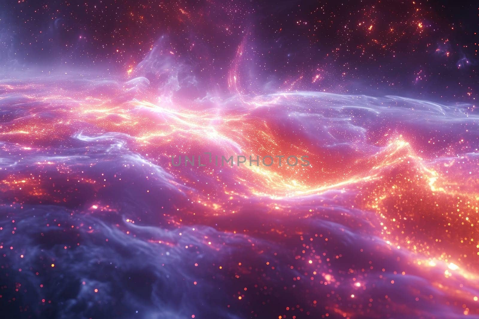 Universe science astronomy. Supernova background. Generative AI by itchaznong