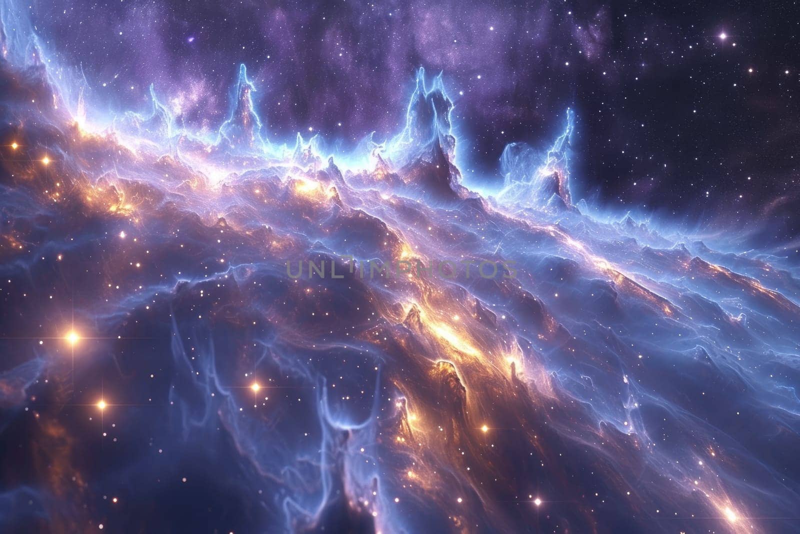 Universe science astronomy. Supernova background. Generative AI by itchaznong