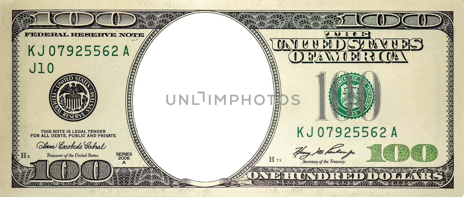 US 100 dollars banknote