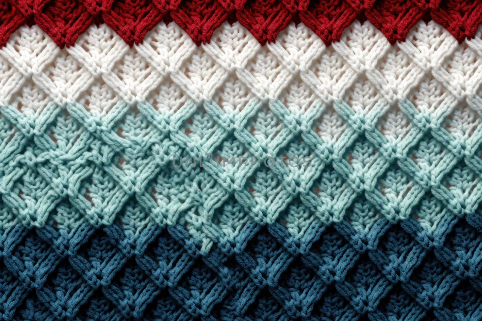 Christmas sweater stitch pattern. Generative AI.