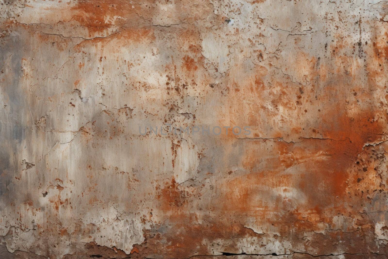 Empty rusted metal sheet background texture. Generative AI by golfmerrymaker