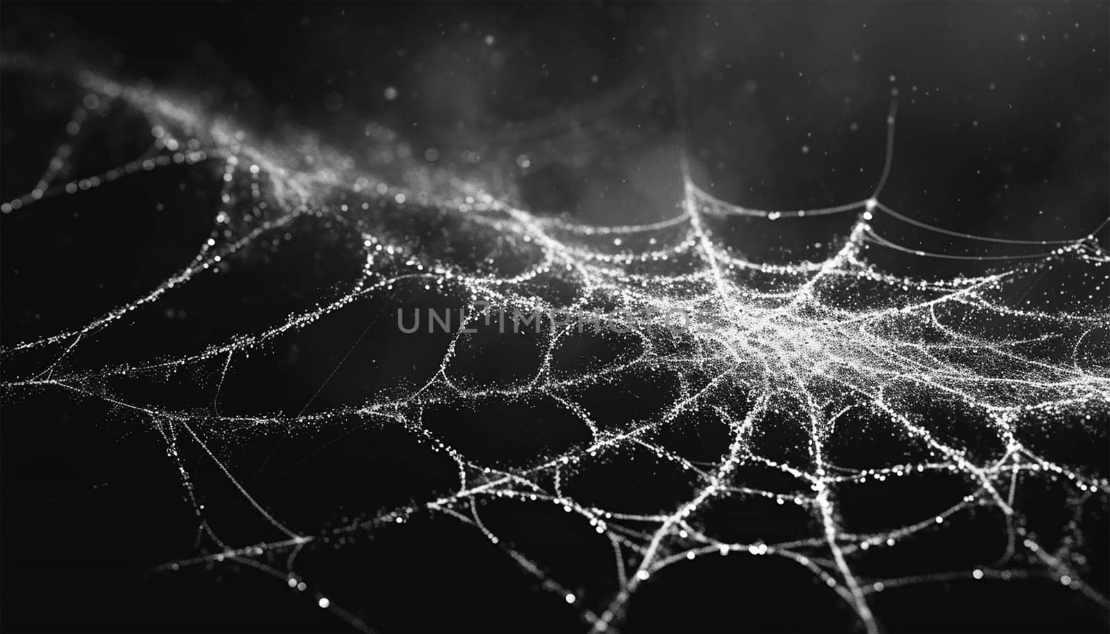 Spiderweb on black background. Scary spooky Cobweb. Isolated on black transparent background. Spiderweb for halloween, spooky, scary, horror decor Abstract horror background design by Annebel146