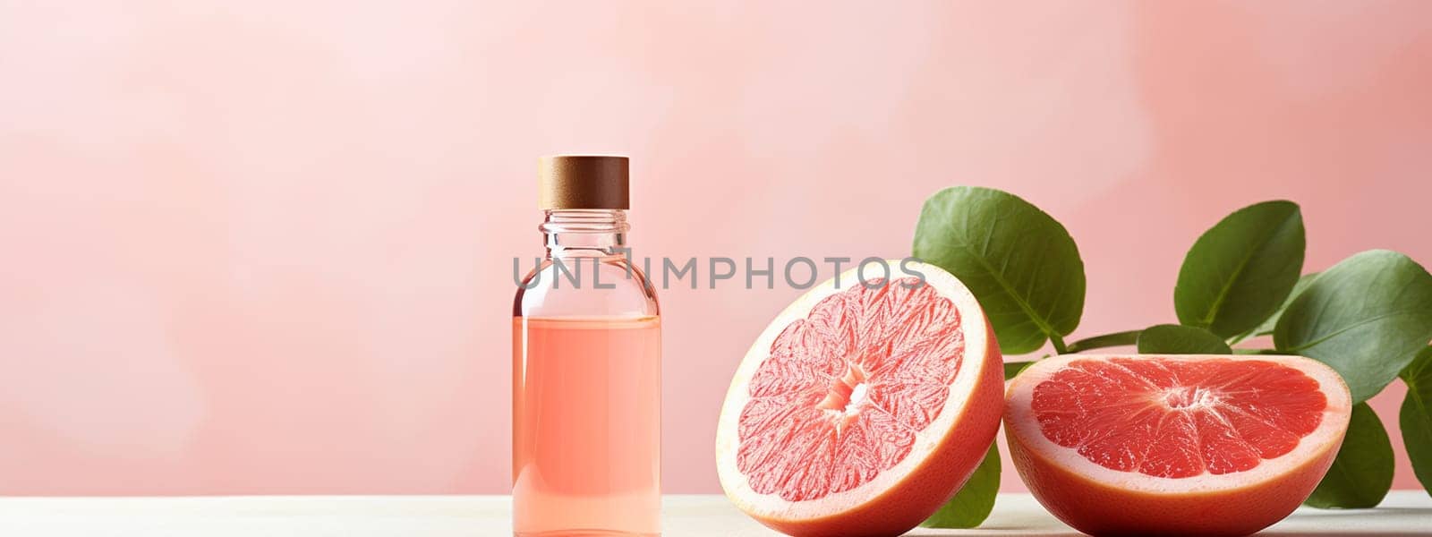 Grapefruit oil extract. selective focus. food Generative AI,