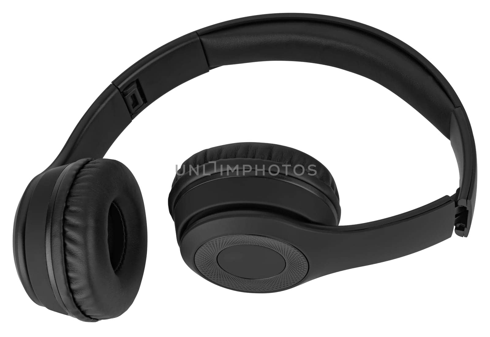 Wired headphones, computer accessory in isolation on a white background