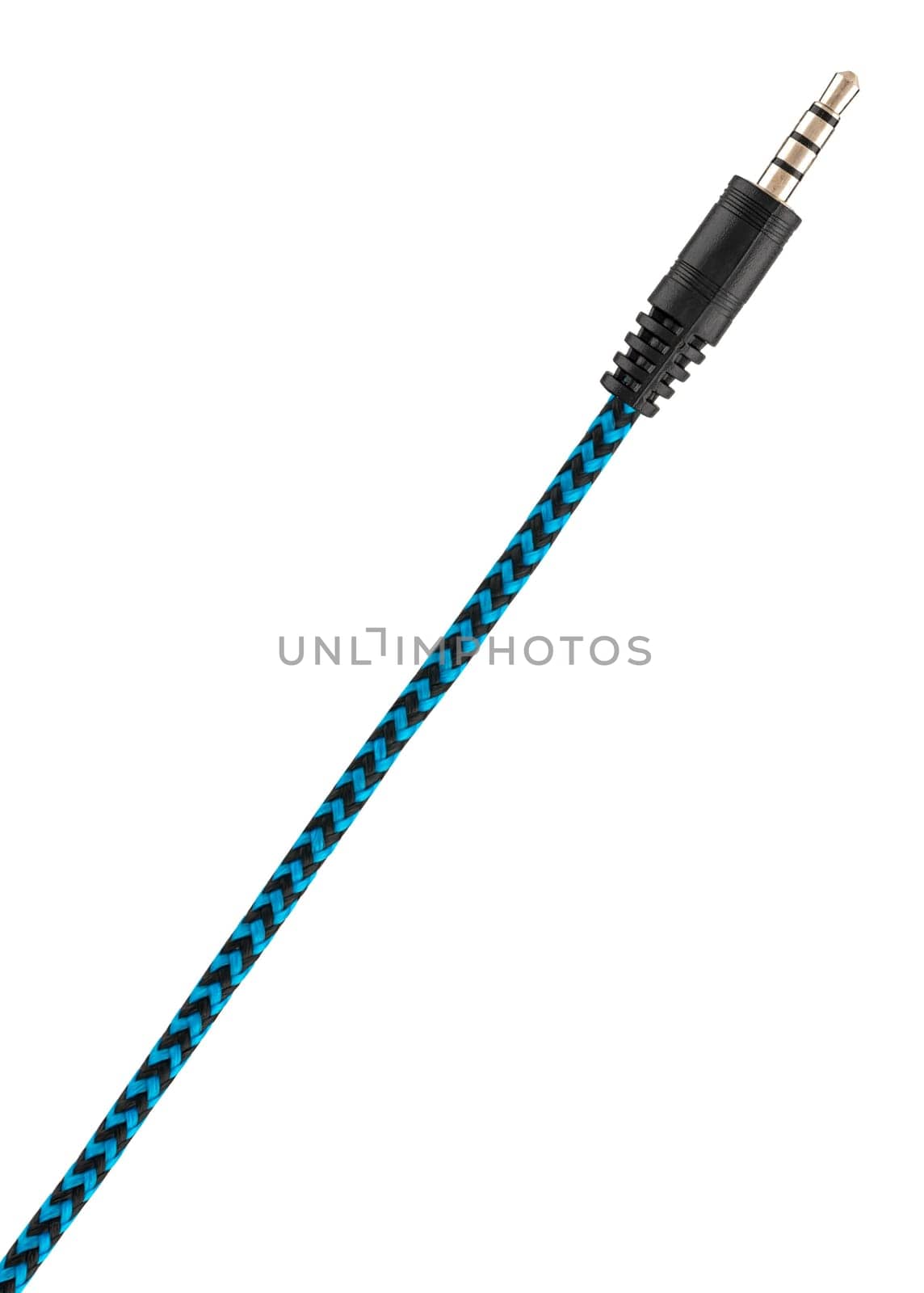3.5mm Audio cable Audio, on white background in insulation by A_A