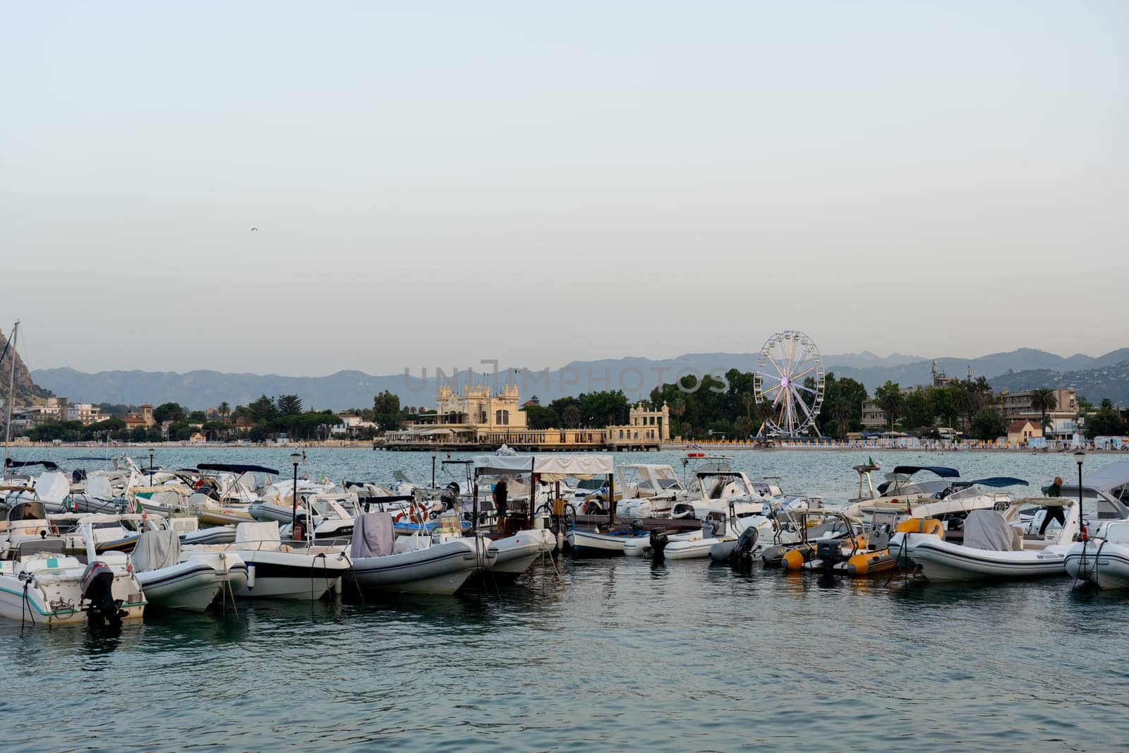 Mondello Motorboat Marina on Sicily by oliverfoerstner