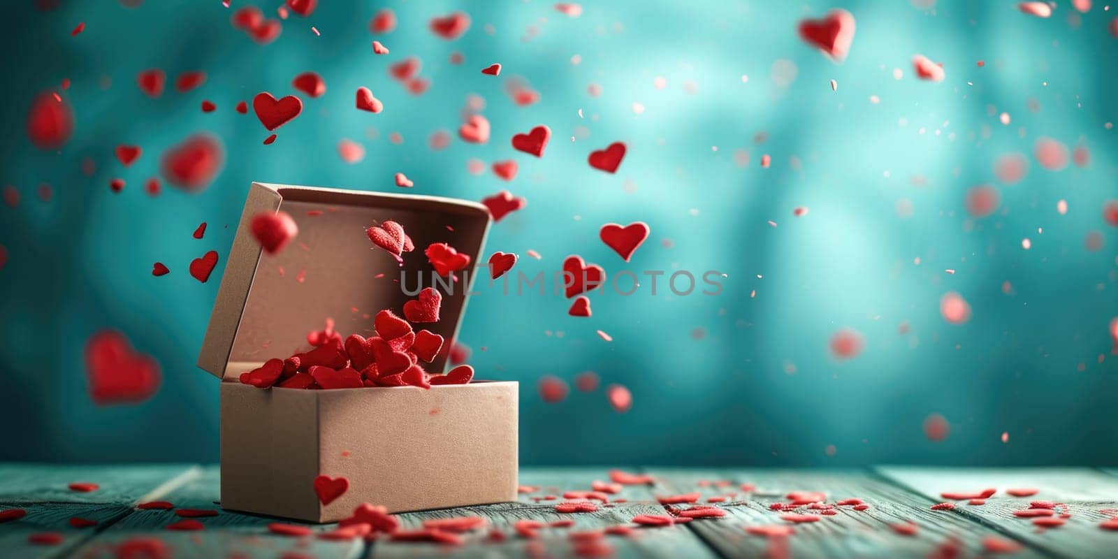 a gift box of romantic love on valentines day pragma by biancoblue