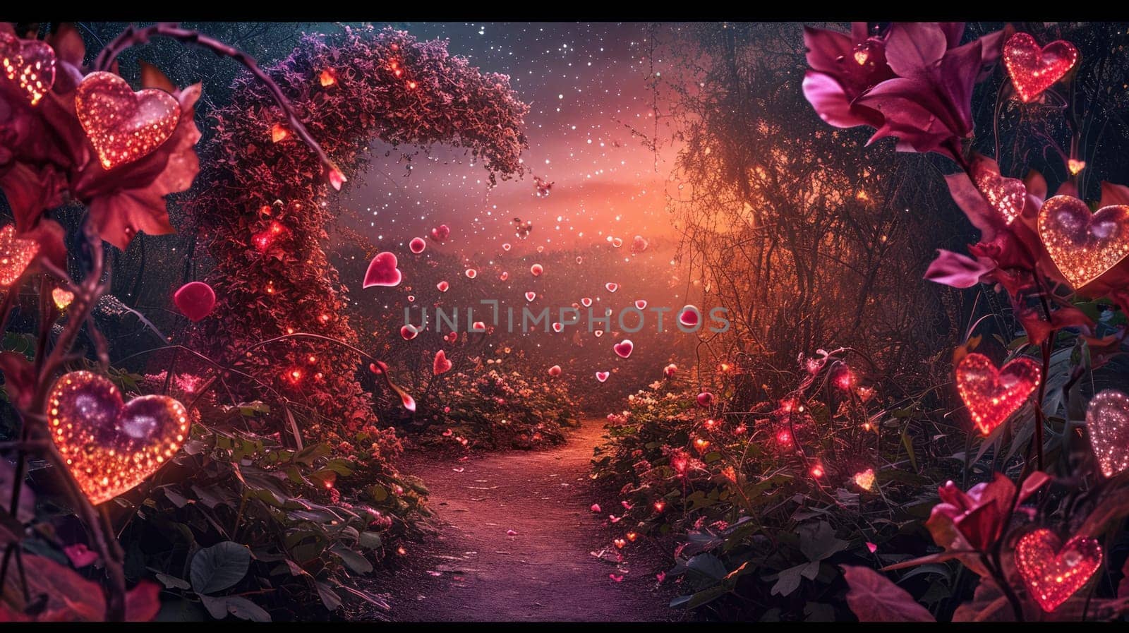 enchanted love forest in valentines day pragma by biancoblue