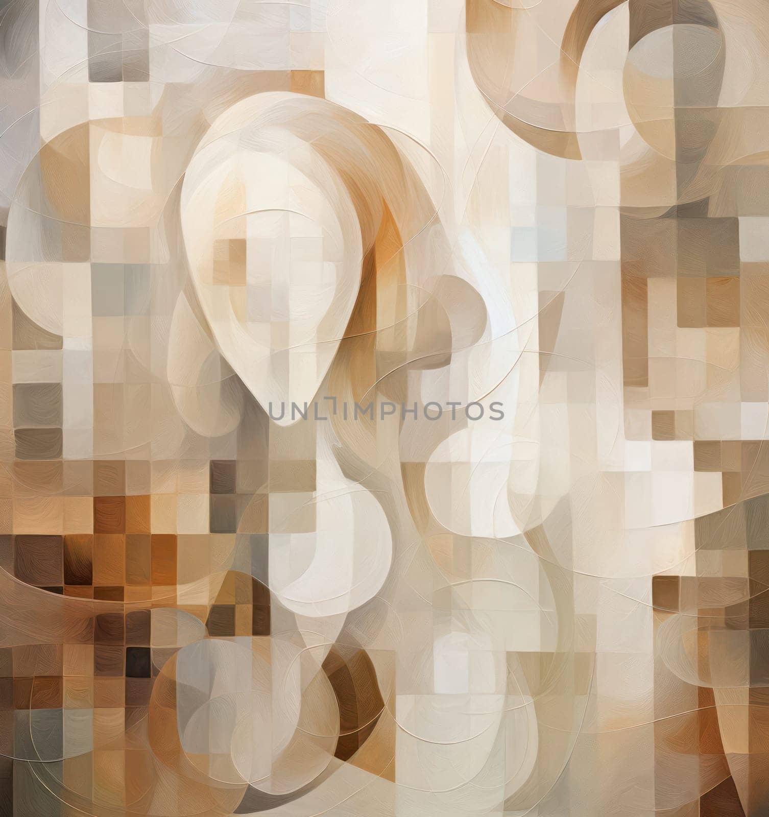 Colorful Abstract Design: A Flowing Geometric Composition of Watercolor Artwork on a Modern Background by Vichizh