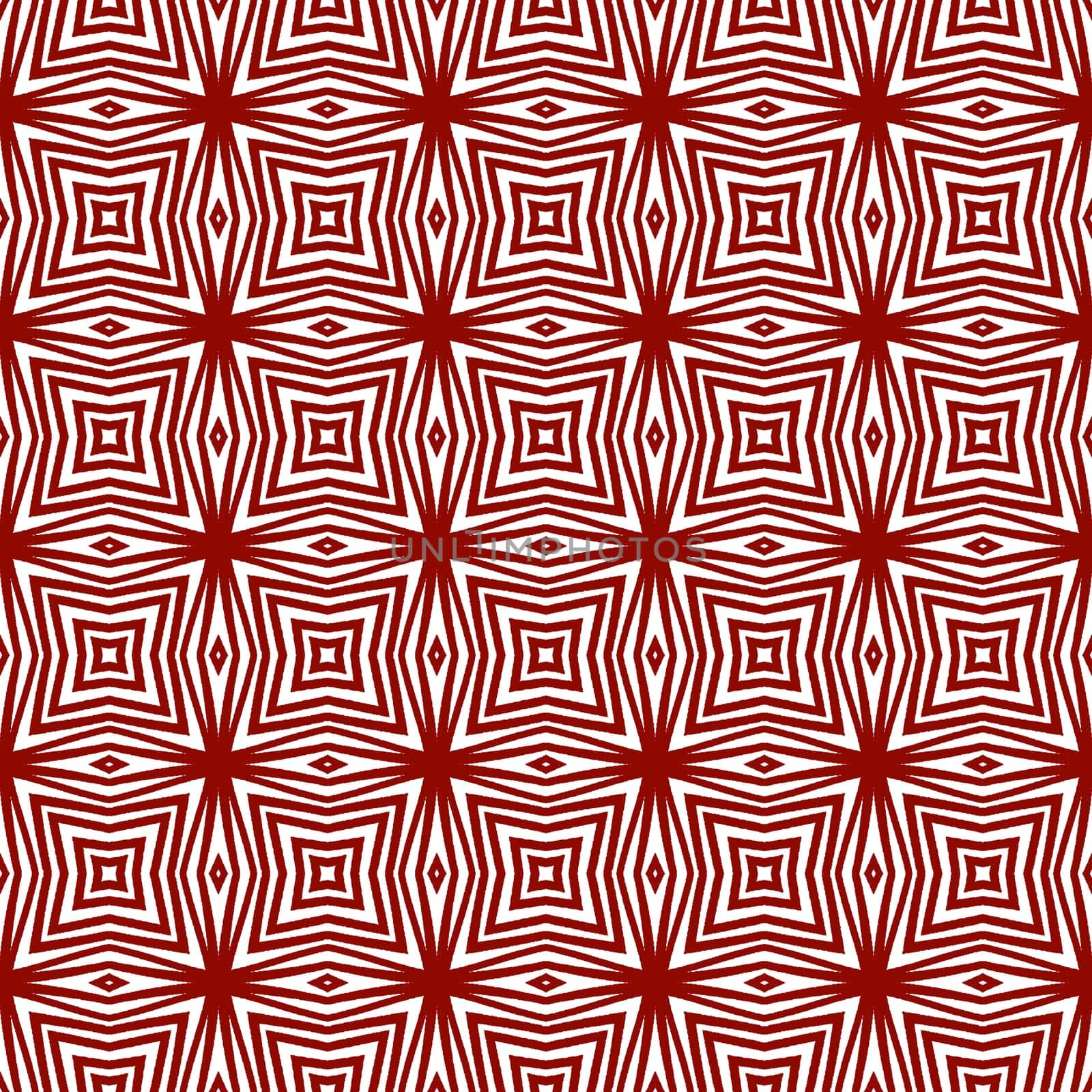 Medallion seamless pattern. Maroon symmetrical by beginagain
