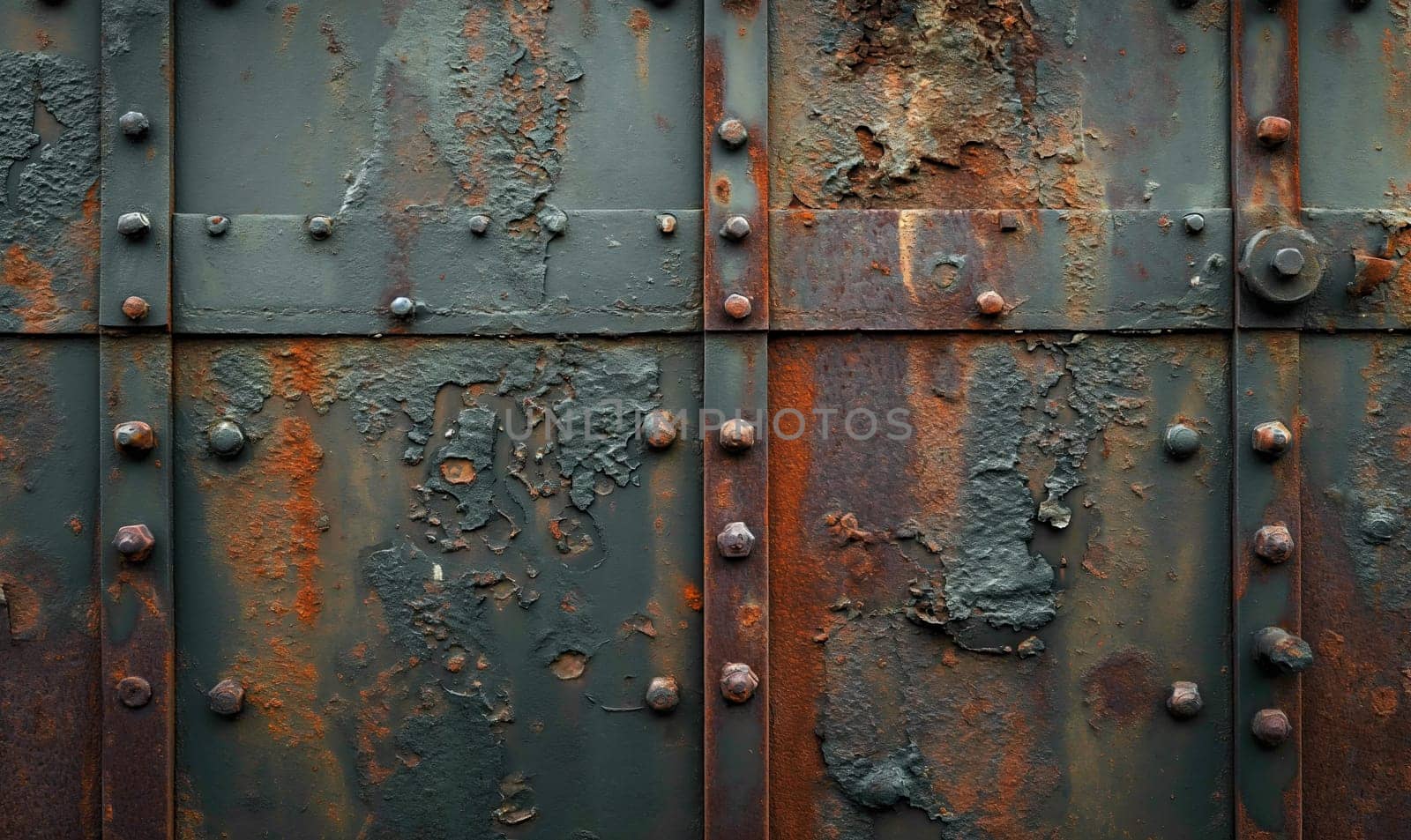 Industrial colored background with metal textures. by Fischeron