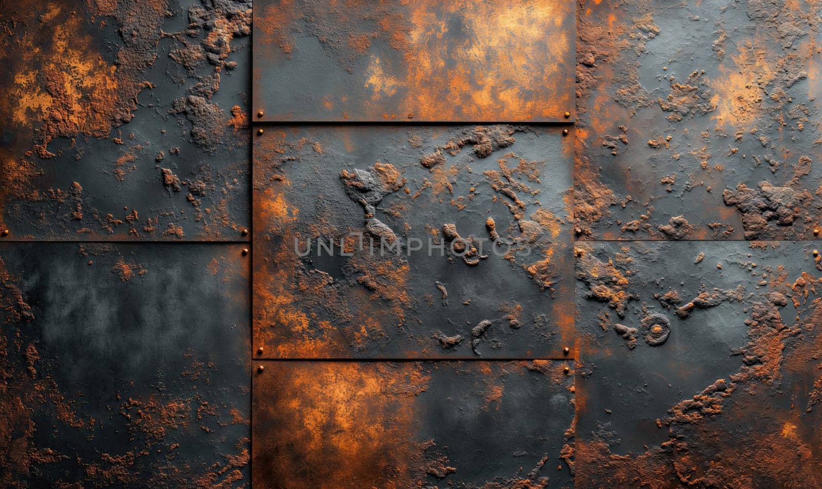 Abstract background, rusty iron realistic background texture. by Fischeron