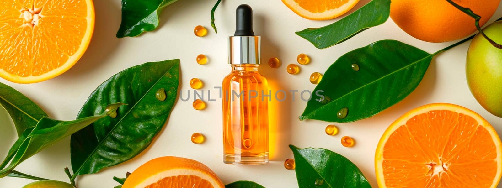 cosmetics with vitamin c. Selective focus. by mila1784