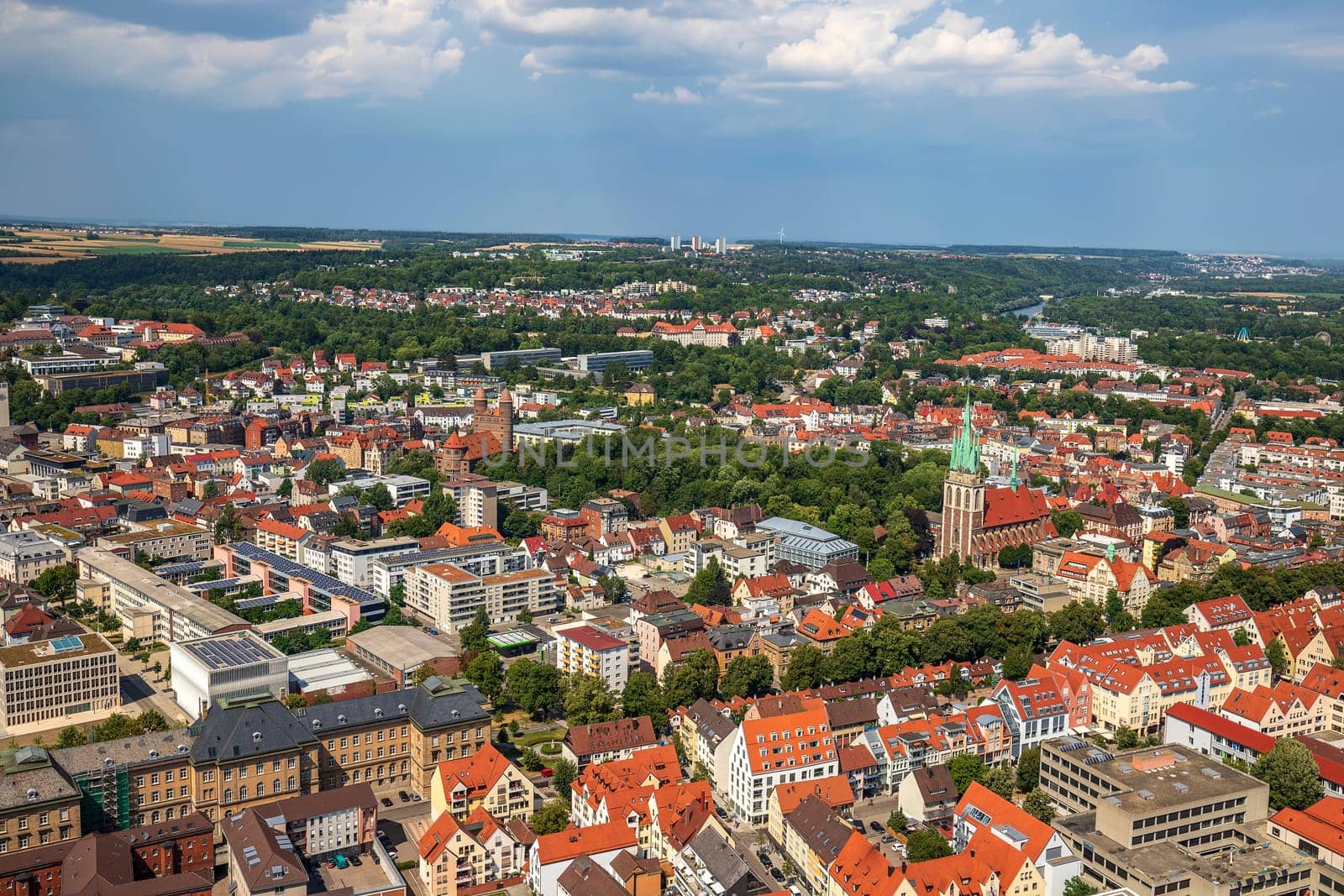 View of city from the top of Ulm Minster the world's tallest church. by EdVal