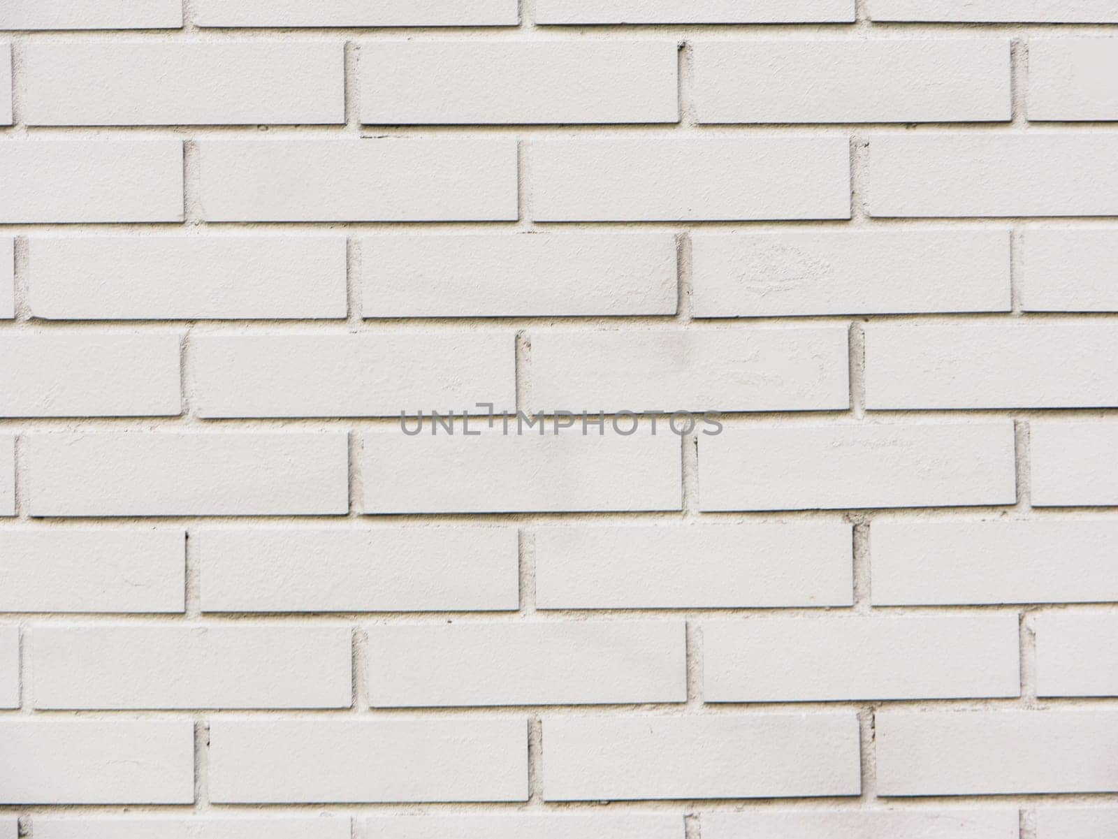White painted old brick Wall panoramic background.