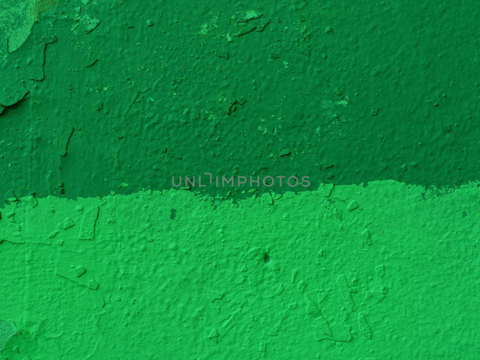Painted two-tone texture. Abstract background from two different shades of green.