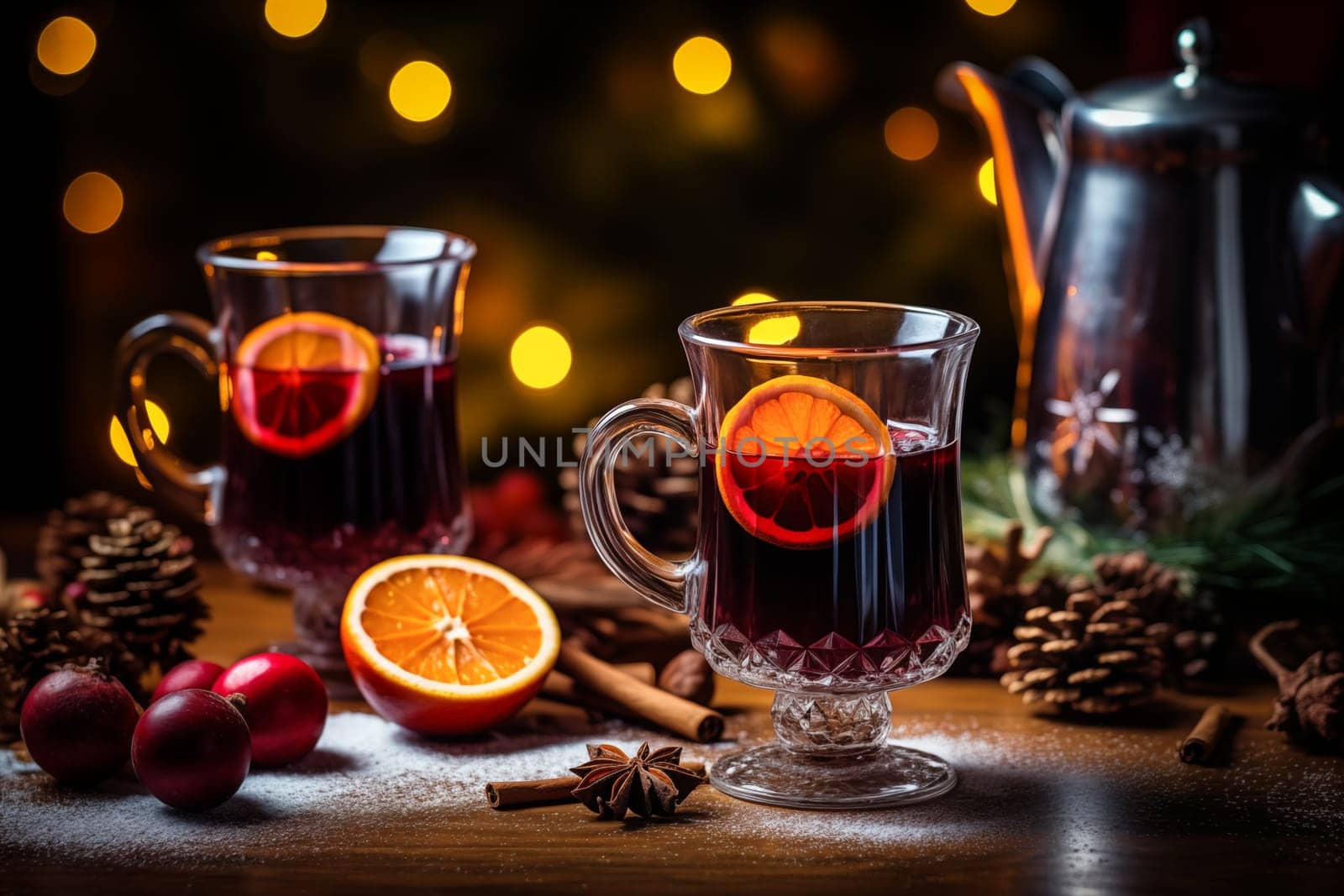 Festive Mulled Wine Glass by dimol
