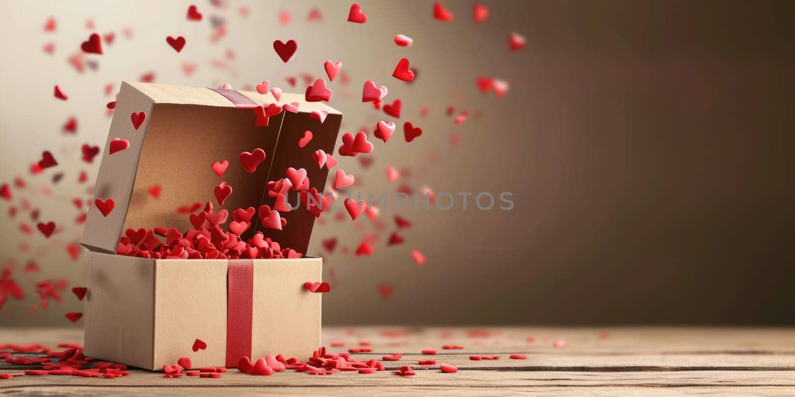 a gift box of romantic love on the valentines day pragma