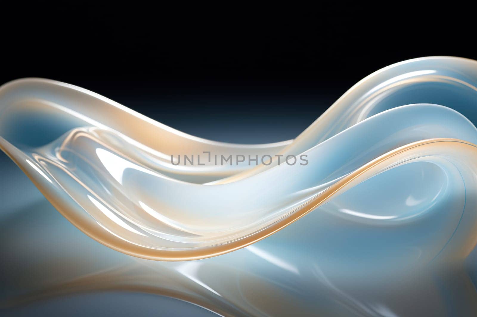 Luxurious abstract background with elegant pearl and gold wave.