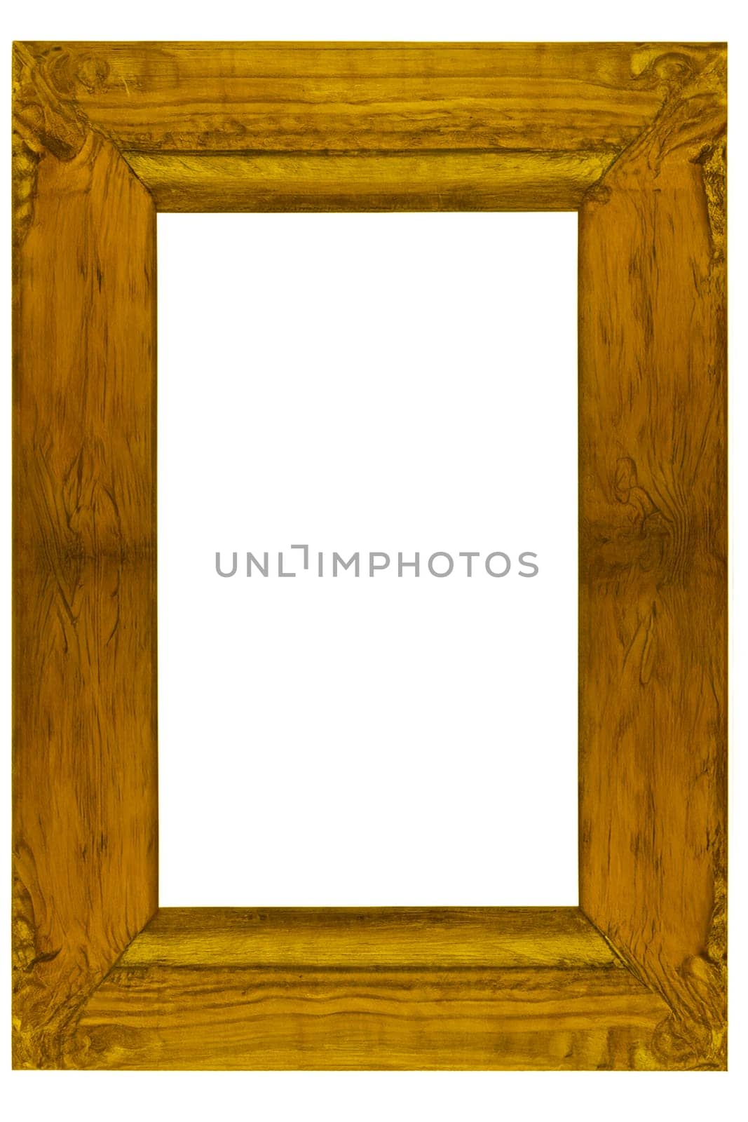 portrait picture fram old oak wood gold by compuinfoto