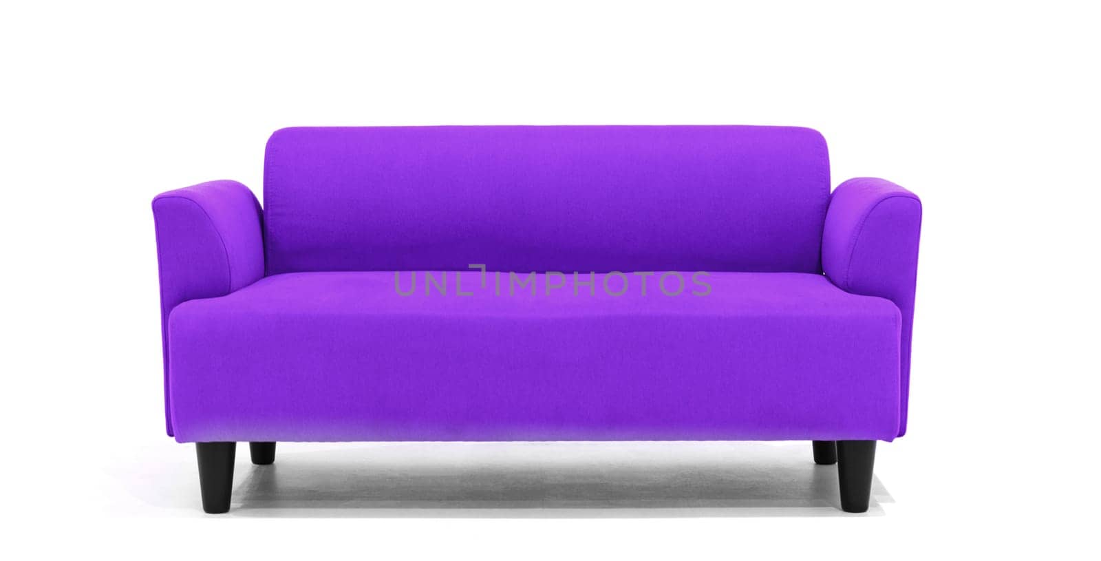 Scandinavian sofa white background modern design. uds by biancoblue