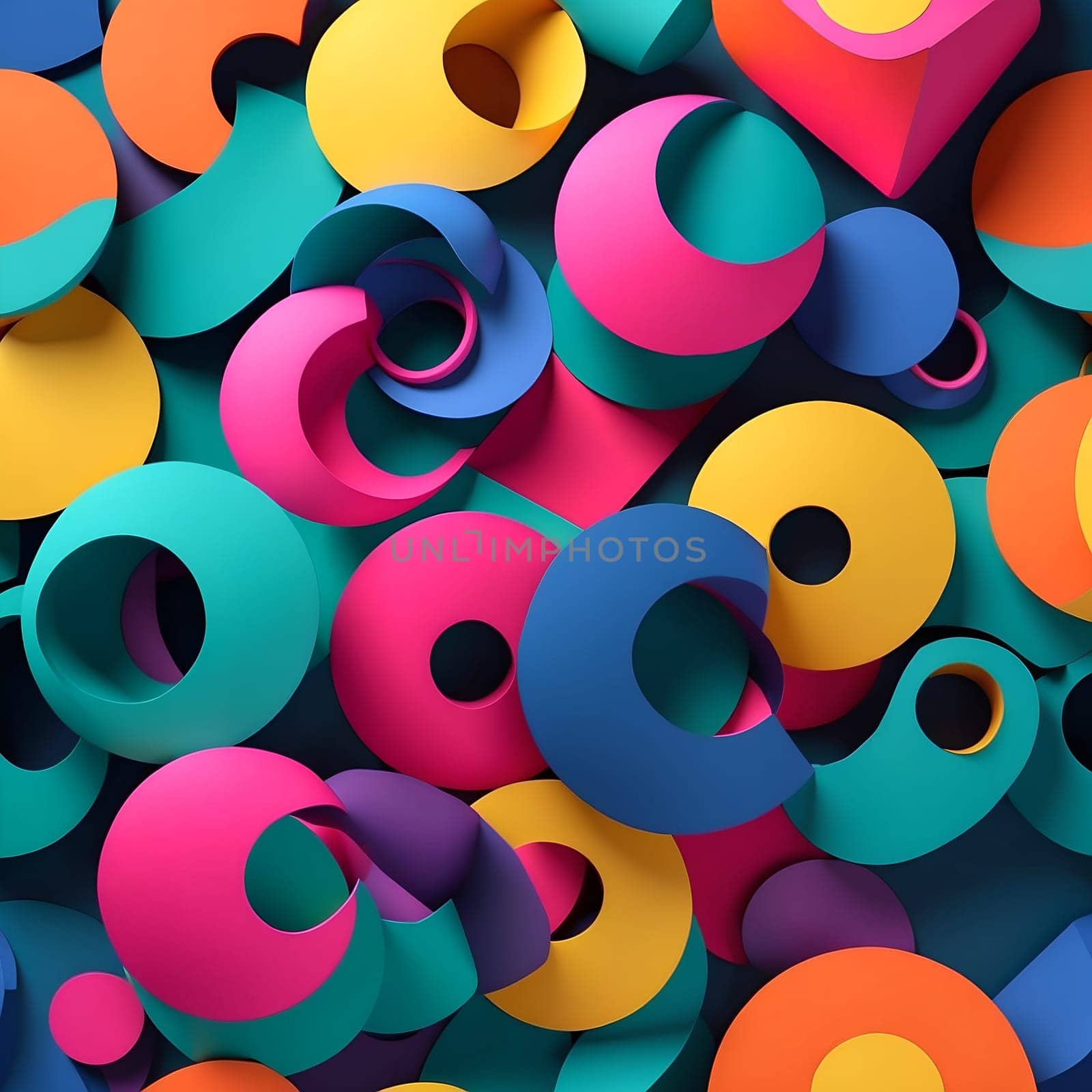 Vibrant Assortment of Colorful Paper Toys in a Large Pile. Generative AI. by artofphoto