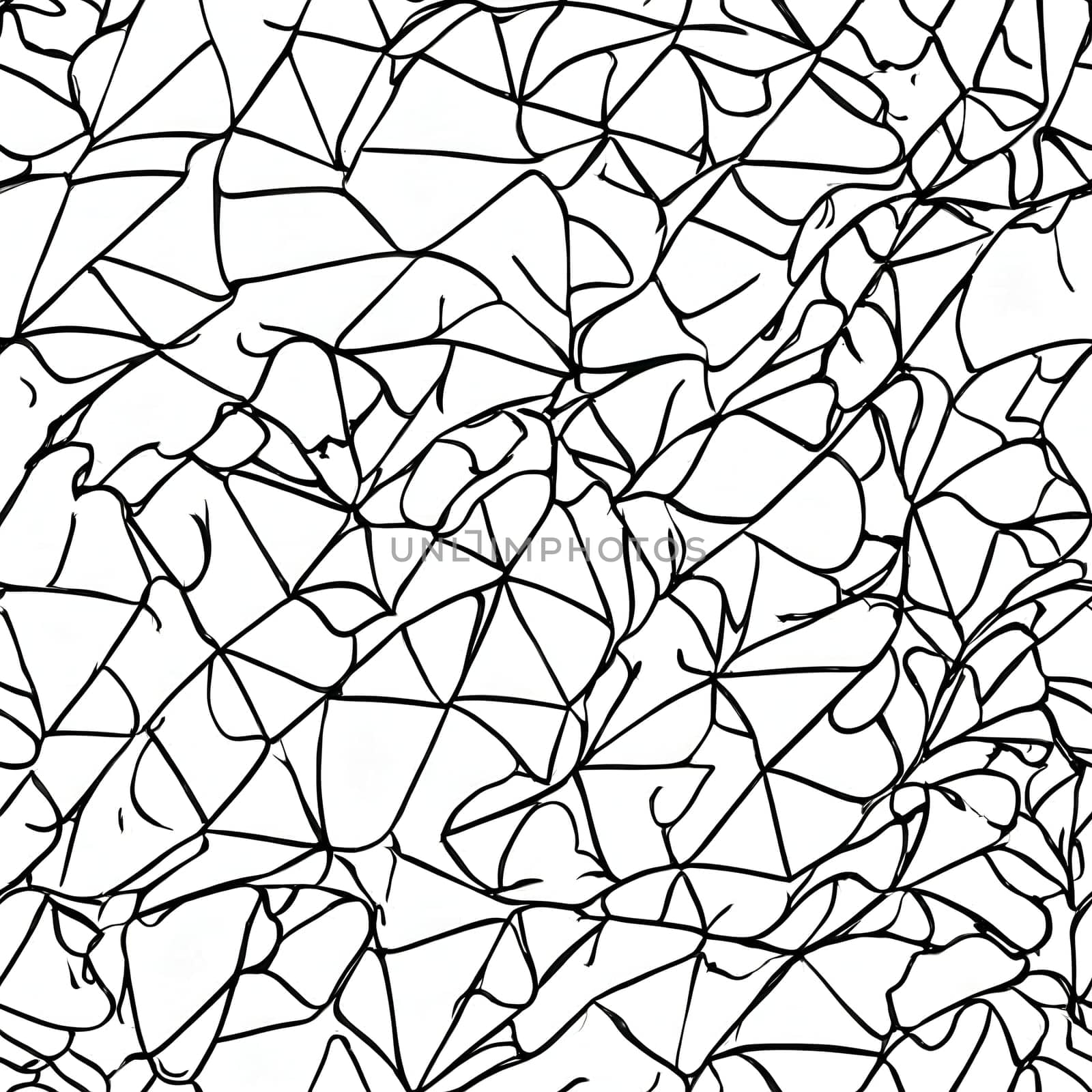 Black and White Drawing of a Detailed Tree Branch. Generative AI. by artofphoto