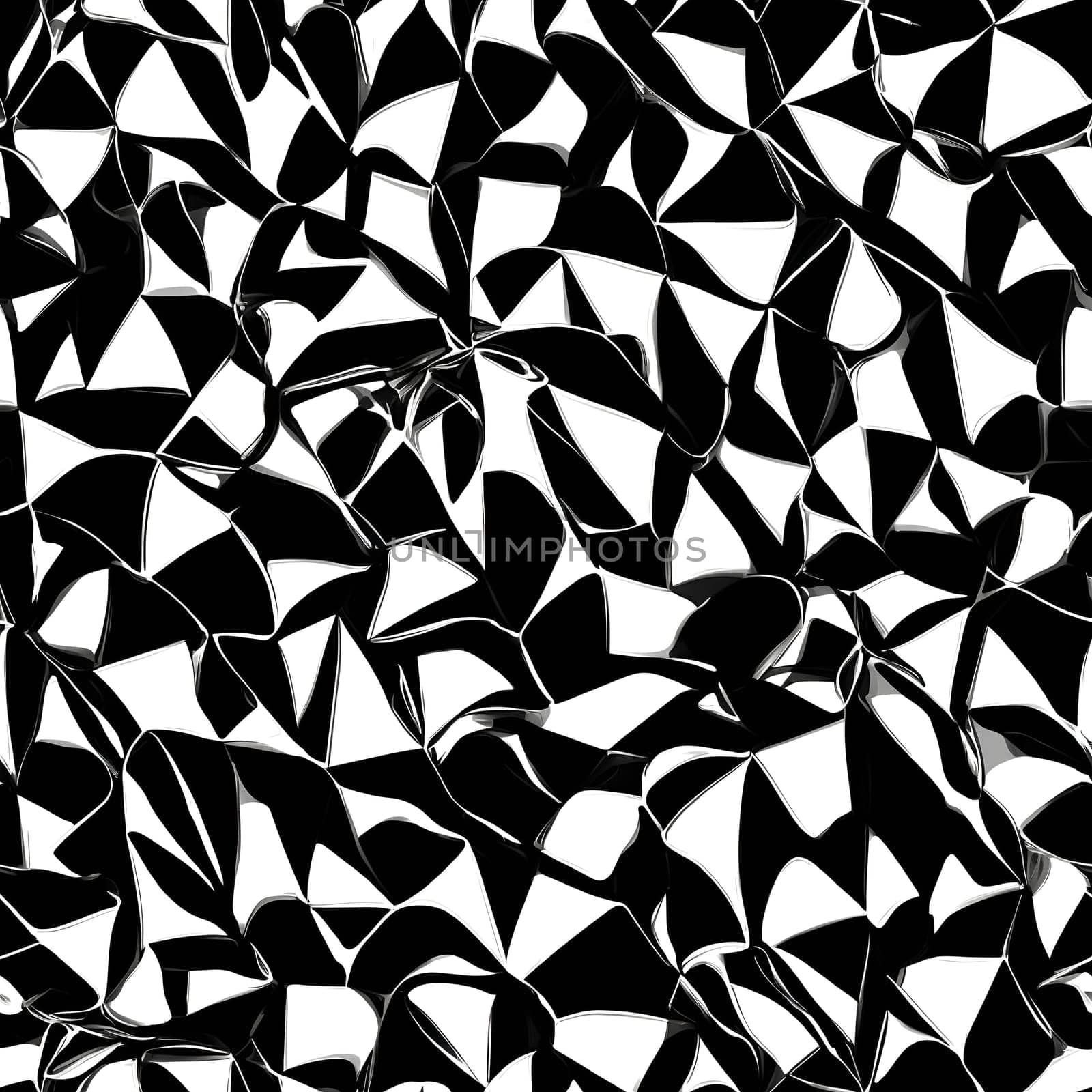 Abstract Design: Black and White Seamless Pattern. Generative AI. by artofphoto
