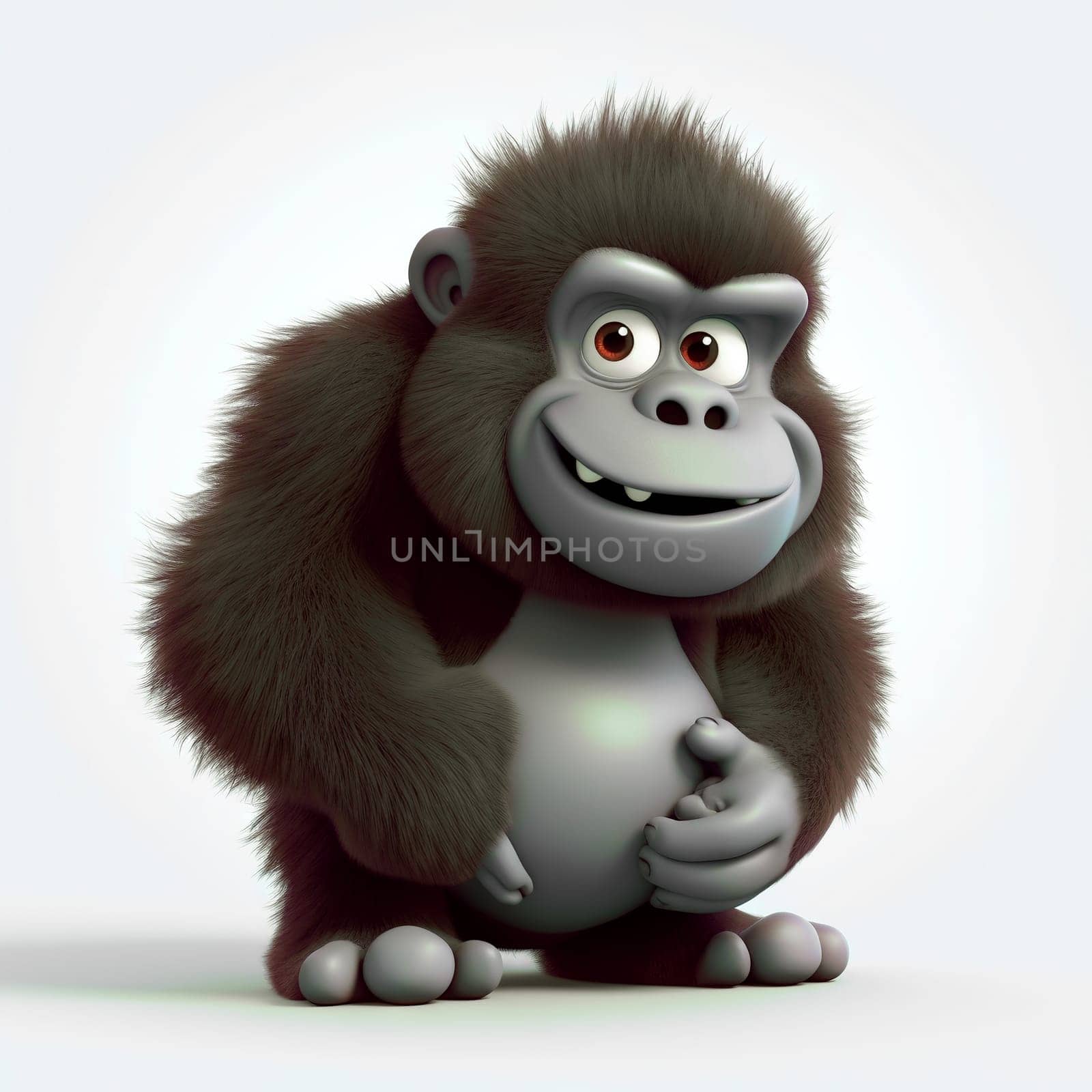 Cartoon Gorilla Character by chrisroll