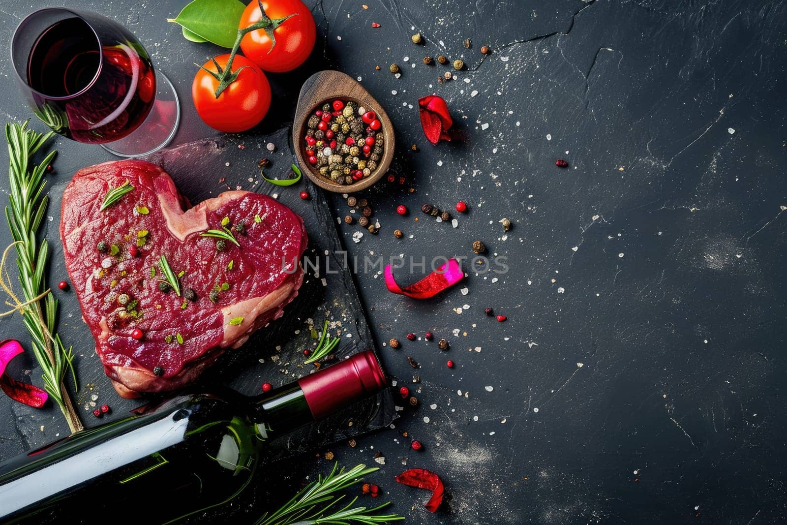 grilled beef steak for valentines day pragma by biancoblue