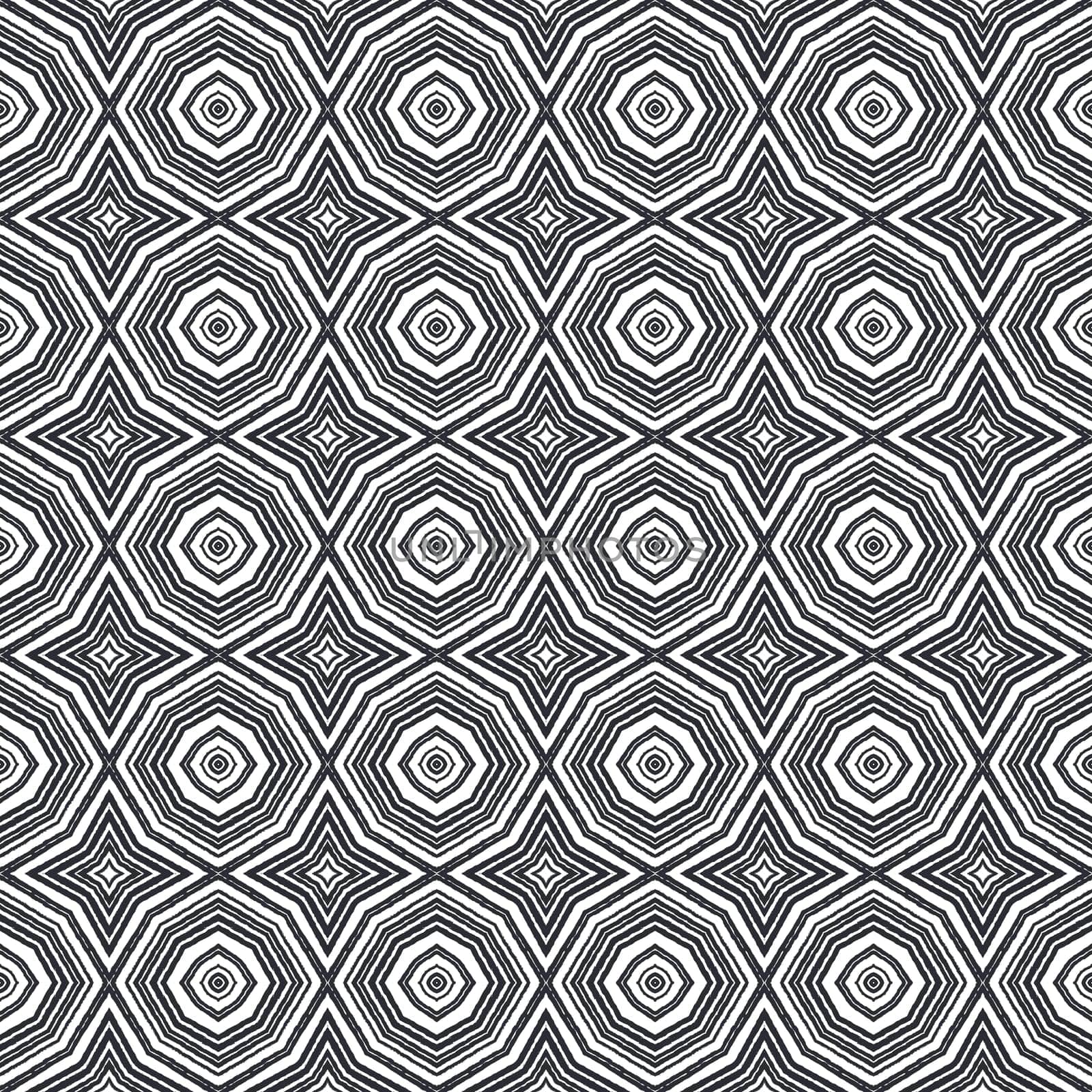 Chevron stripes design. Black symmetrical kaleidoscope background. Geometric chevron stripes pattern. Textile ready uncommon print, swimwear fabric, wallpaper, wrapping.