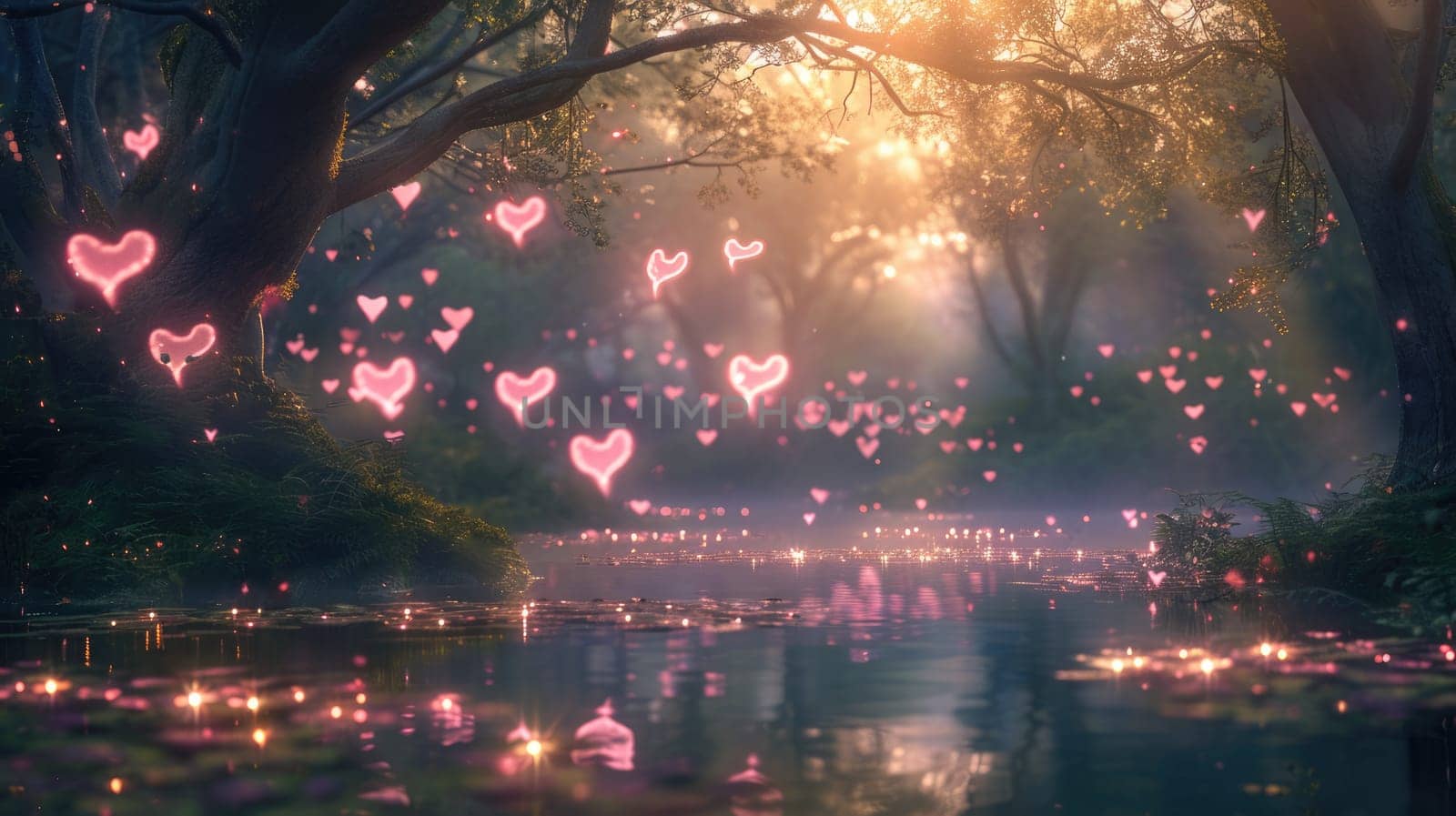 enchanted love forest in valentines day pragma by biancoblue