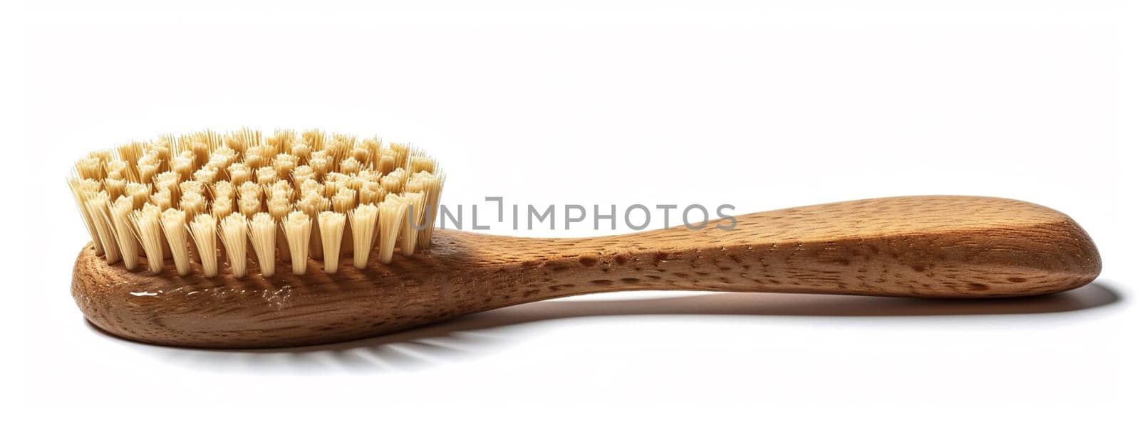 Spa brush isolate on white background. body Selective focus.