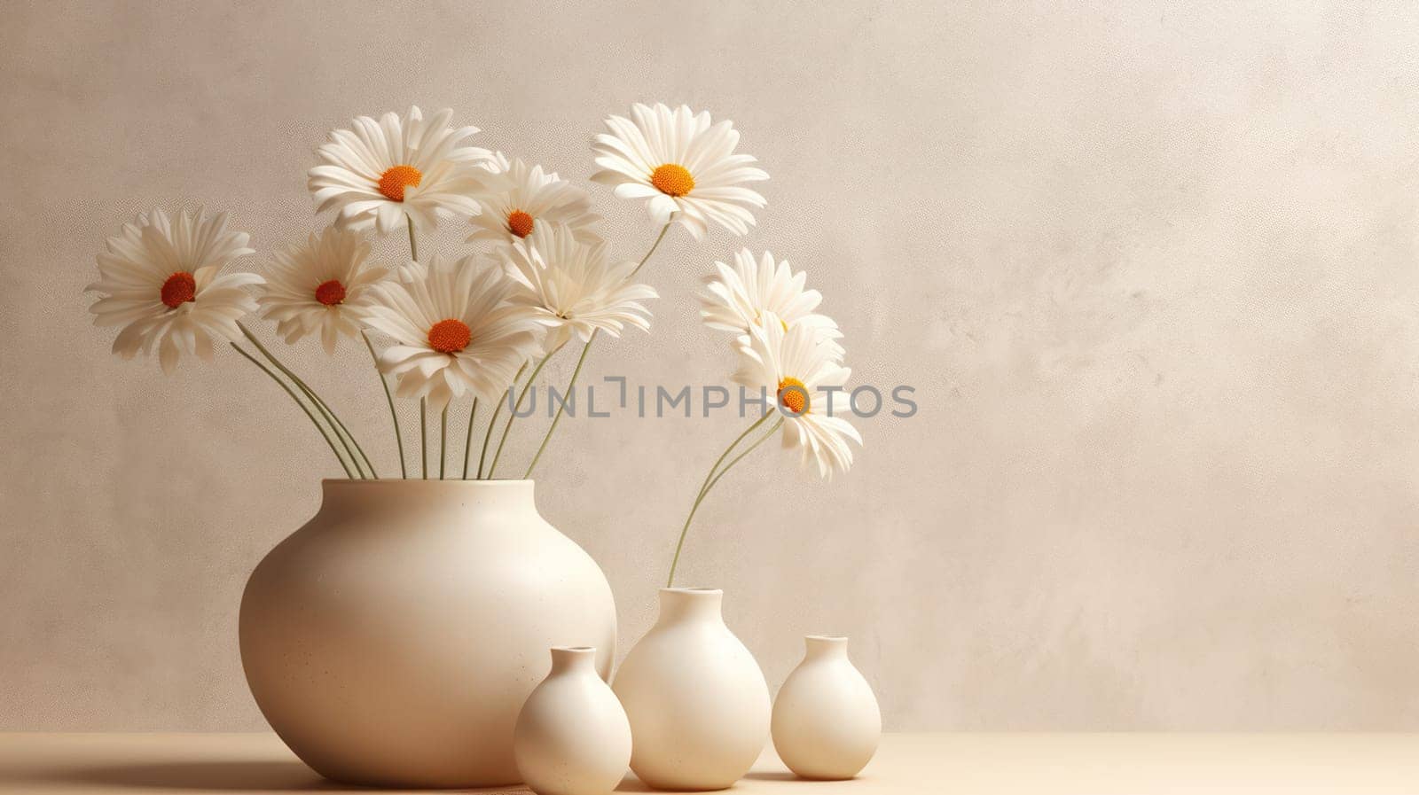 White Floral Beauty on Wooden Table: A Rustic Bouquet of Fresh Spring Blossoms in a Vintage Vase