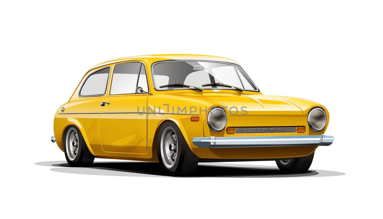 A car on a white background, isolated by Nadtochiy