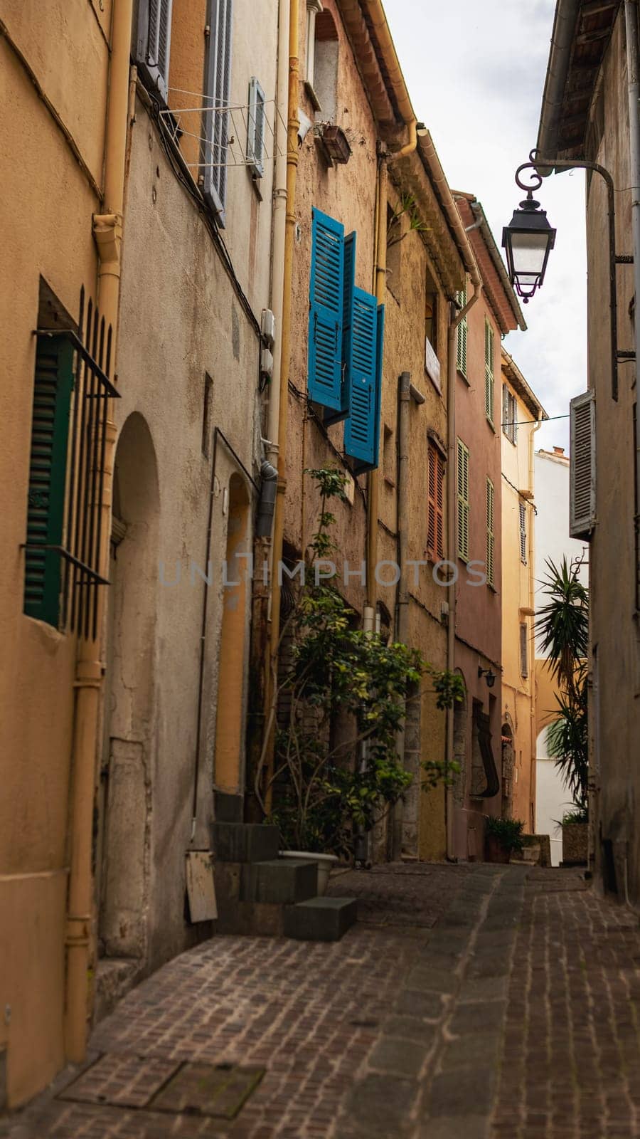 View on colorful buildings of Cannes by vladispas