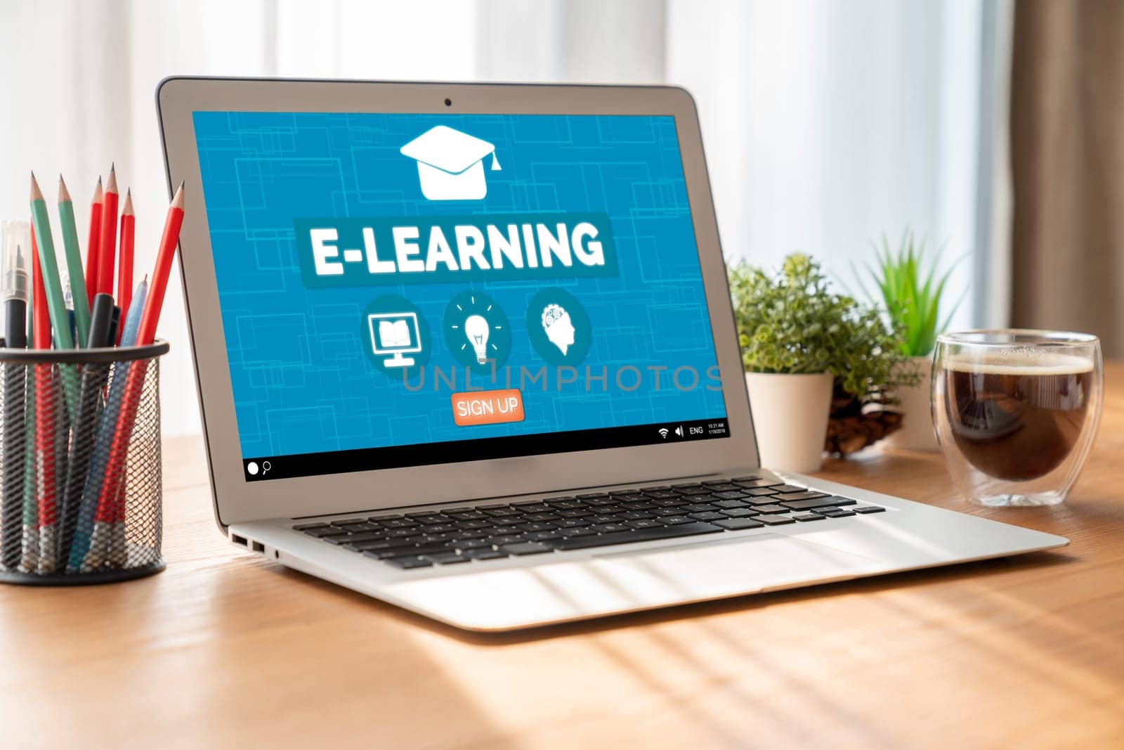 E-learning website with modish sofware for student to study on the internet by biancoblue