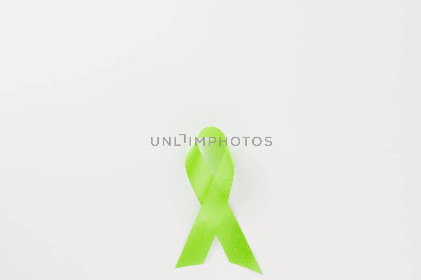 Green awareness ribbon symbol of Gallbladder and Bile Duct Cancer month by Sorapop