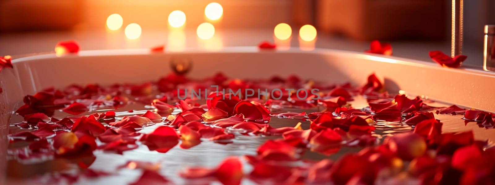 rose petals in the bath. Selective focus. by yanadjana